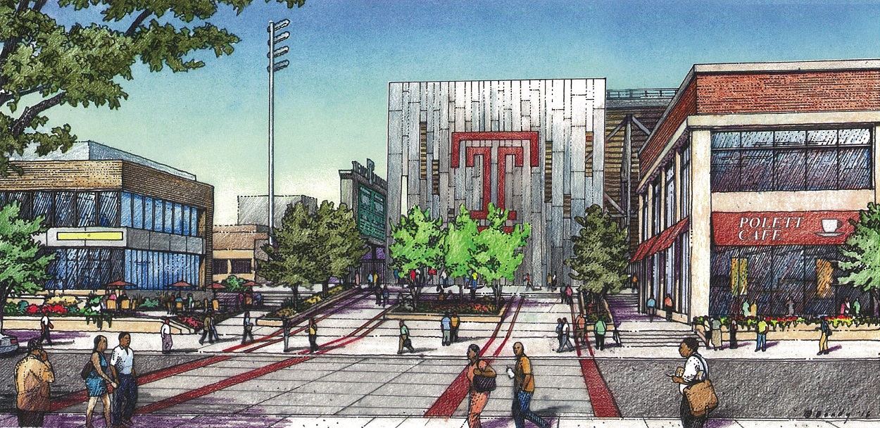 Rendering of the proposed multipurpose facility and stadium.