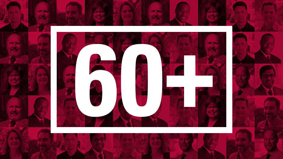 collage of portraits of some new faculty members with