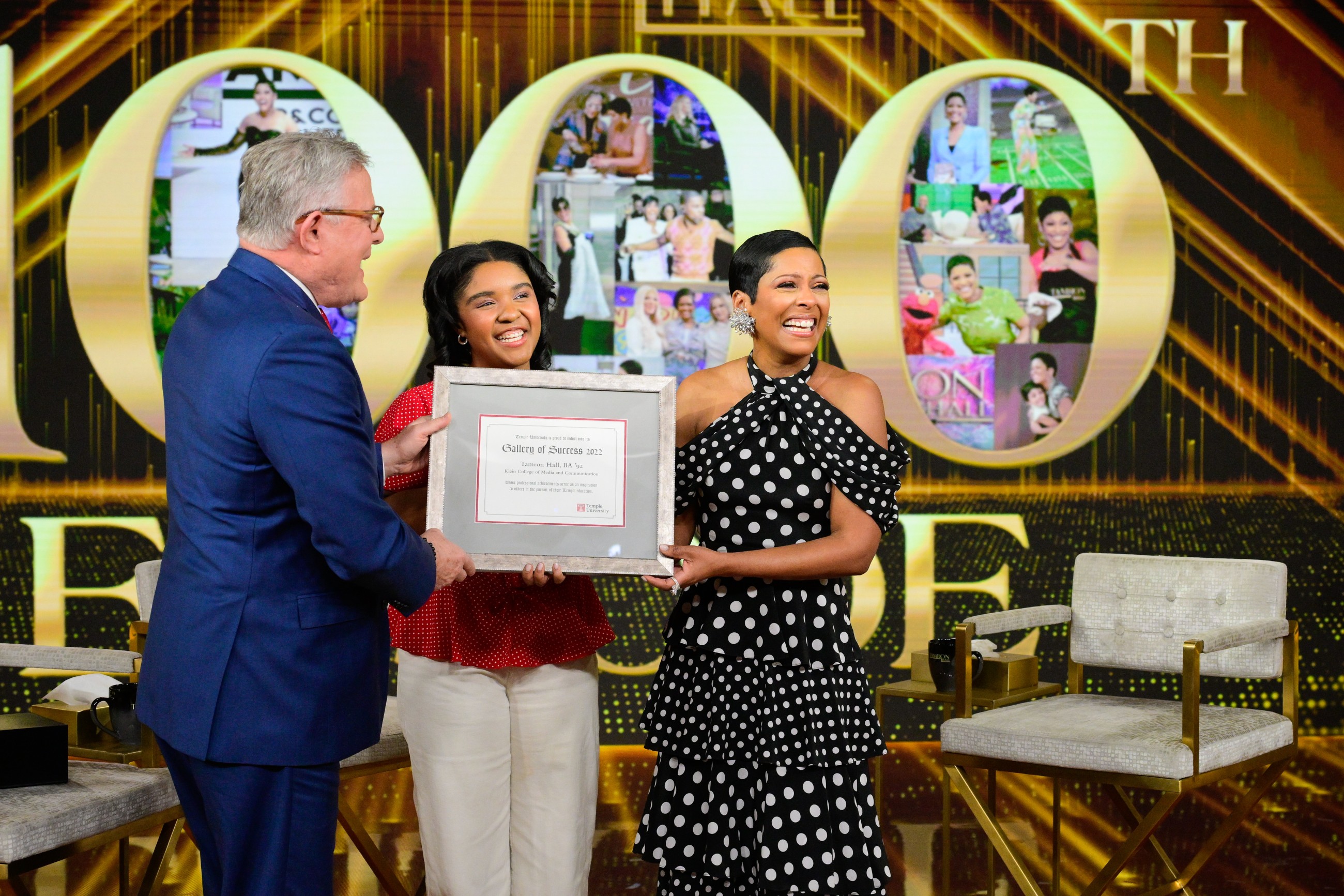 Image of Dean David Boardman, Rachel Williams and Tamron Hall.