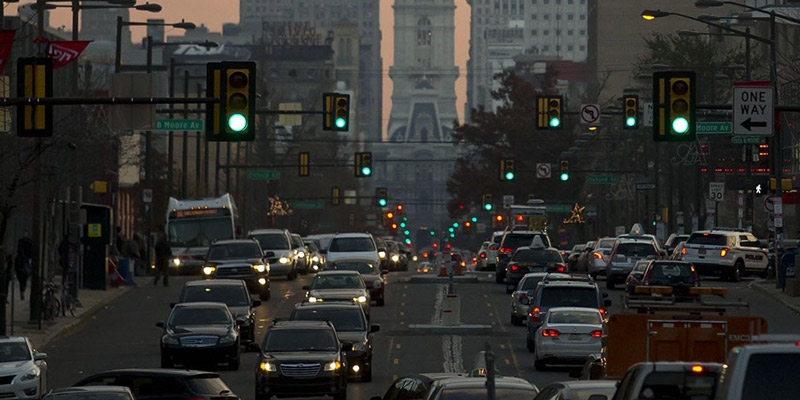 Traffic on North Broad Street