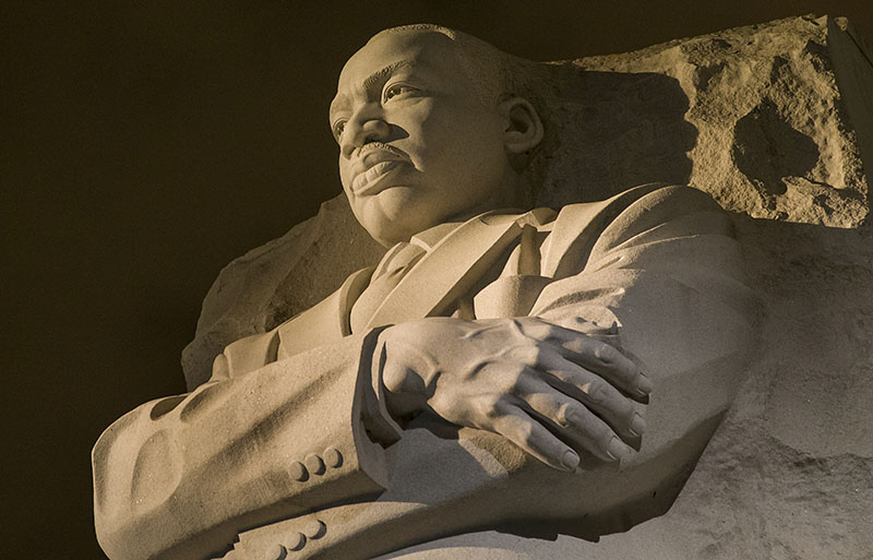 The MLK Monument.
