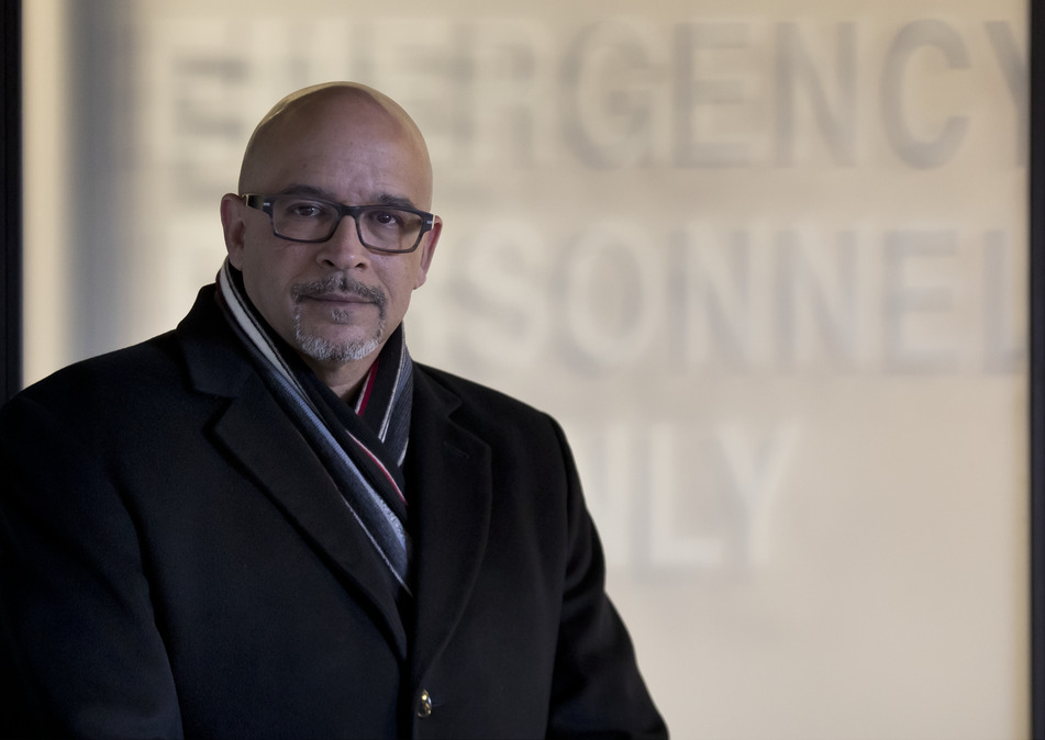 Scott Charles wearing a black suit