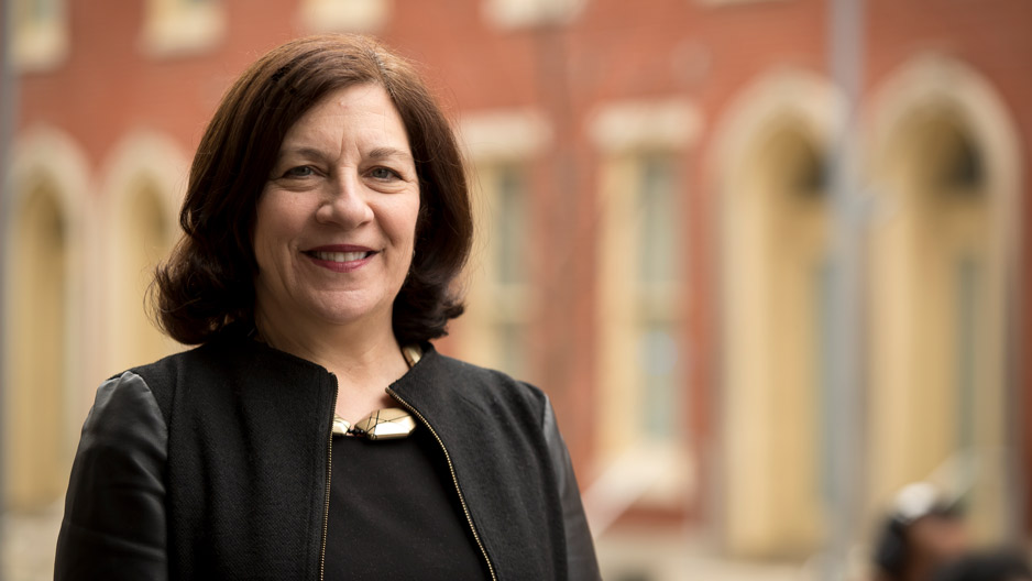 Assistant Professor Ellen Weber on Temple University s campus.