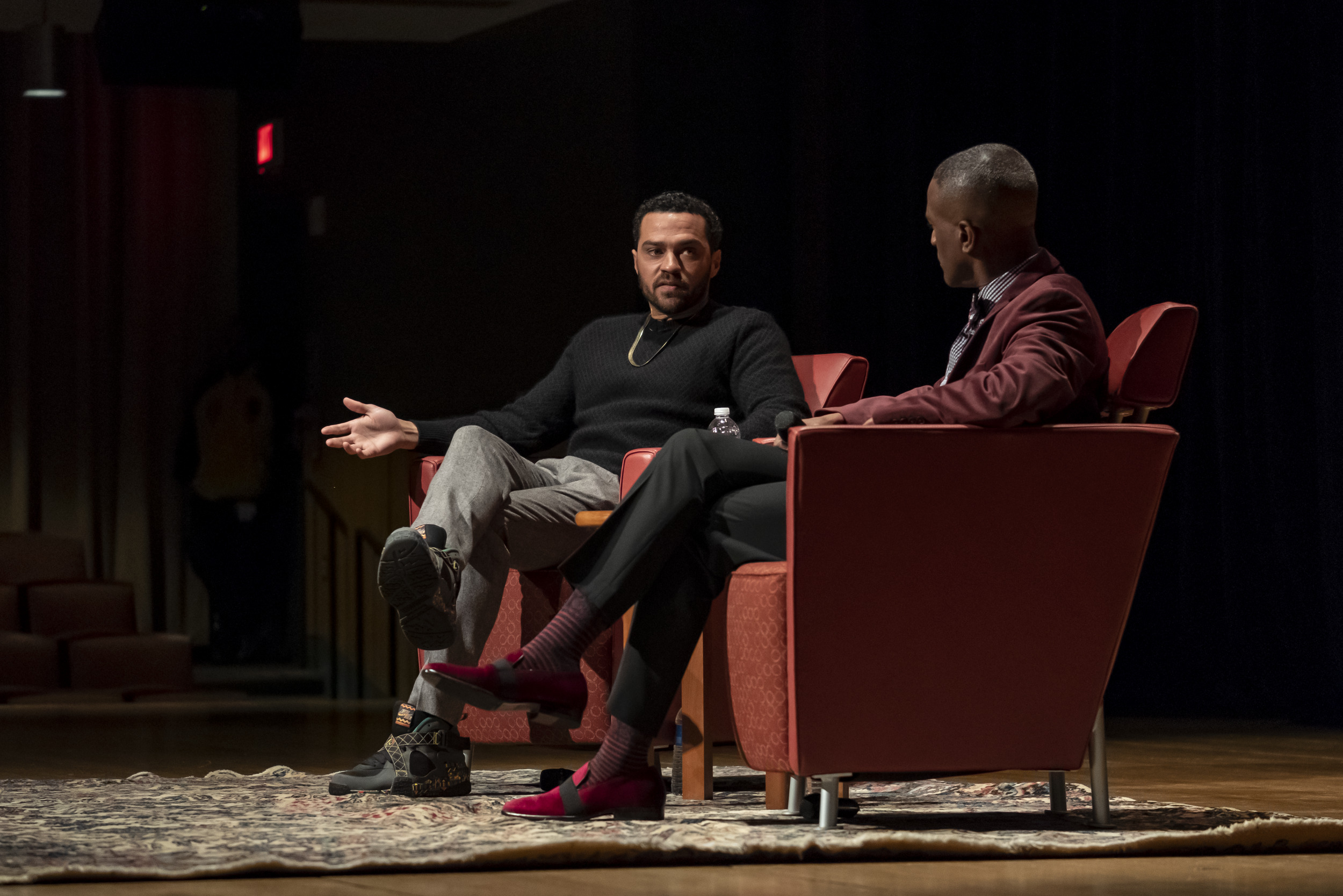 Actor Jesse Williams on campus in 2019.
