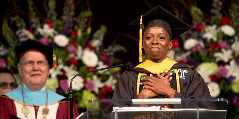 Student speaker Vanessa Chandler