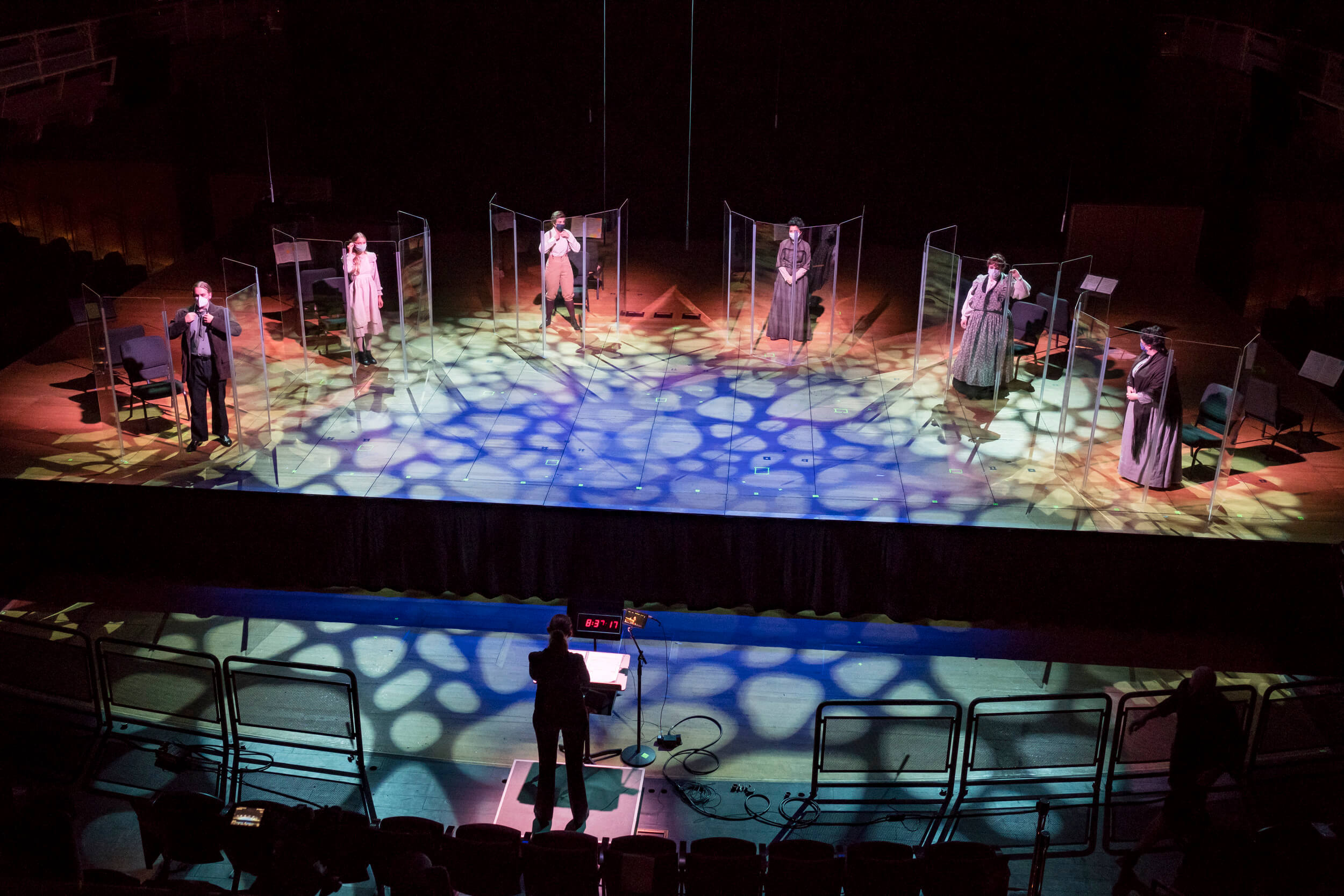 The cast of the Temple University Opera Theater production of