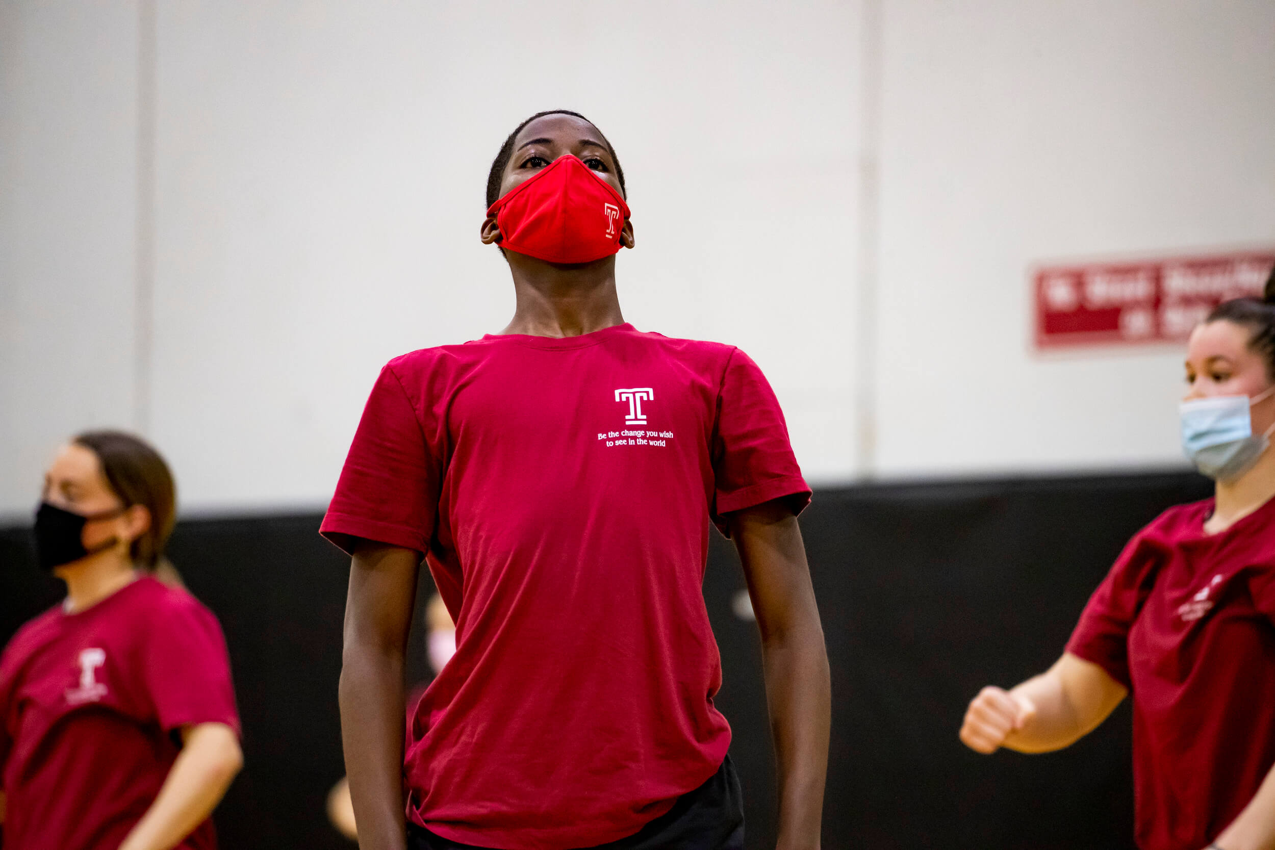 Nasir Pittman at dance practice for the Diamond Gems