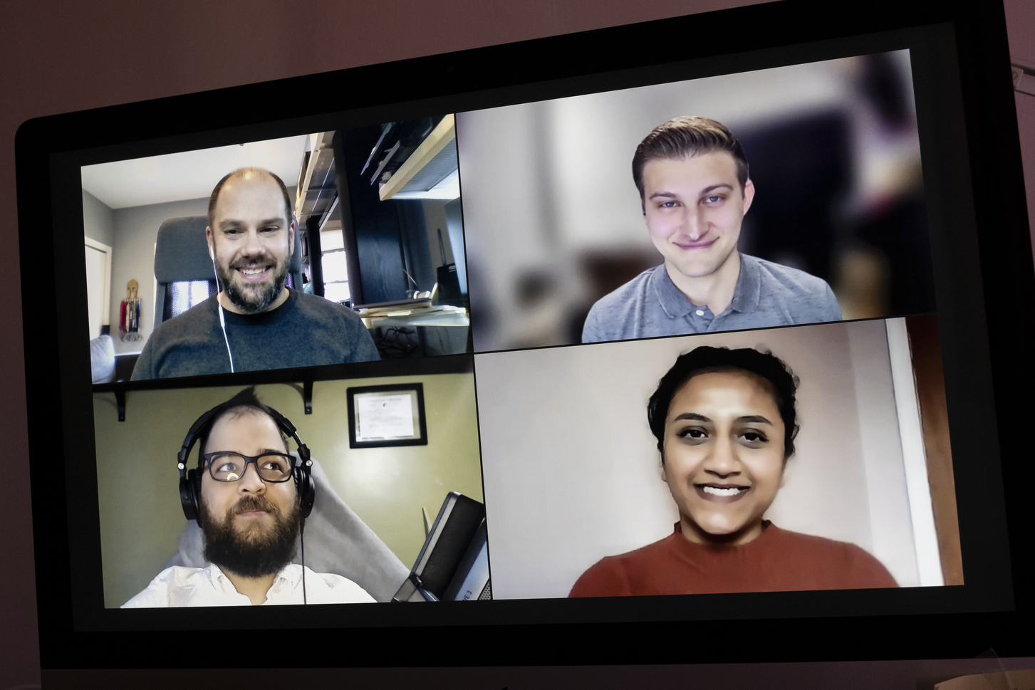 Rob Zahorchak, Tyler Doudrick, Megha Patel and Alex Perez