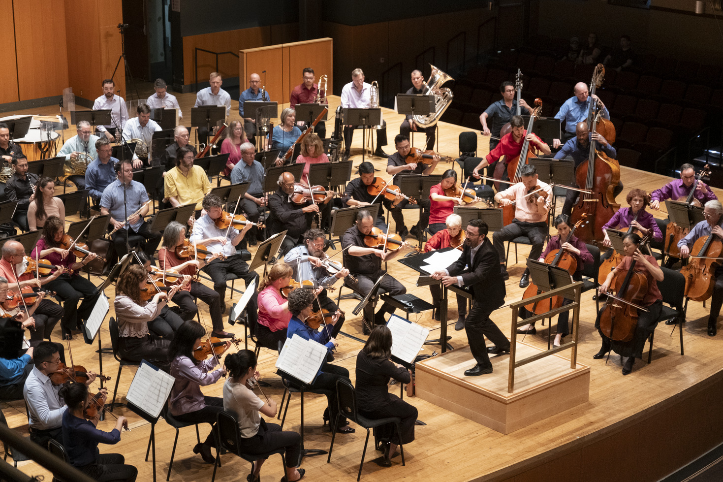 orchestra onstage at TPAC