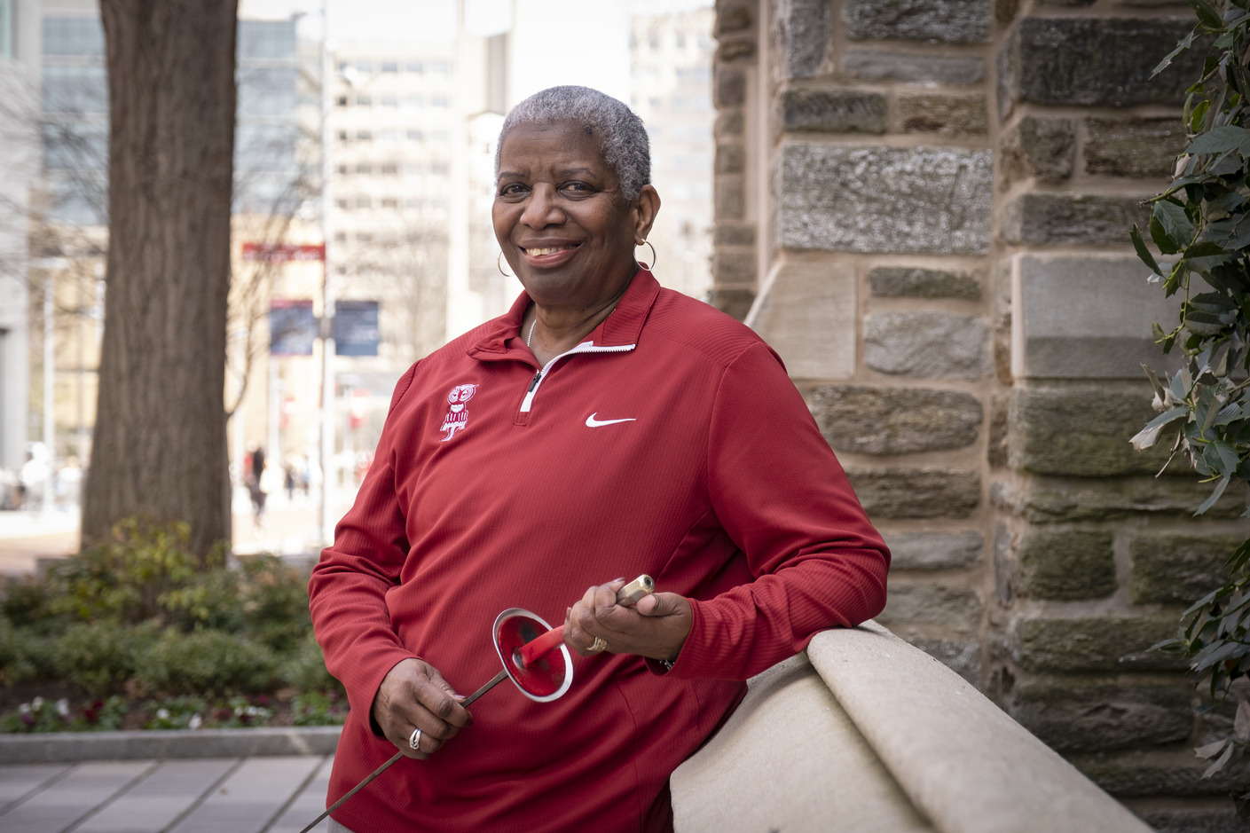 Temple women's fencing head coach Nikki Franke
