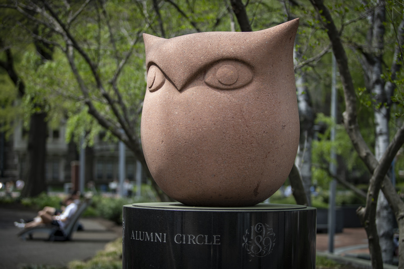 The alumni owl on Main Campus