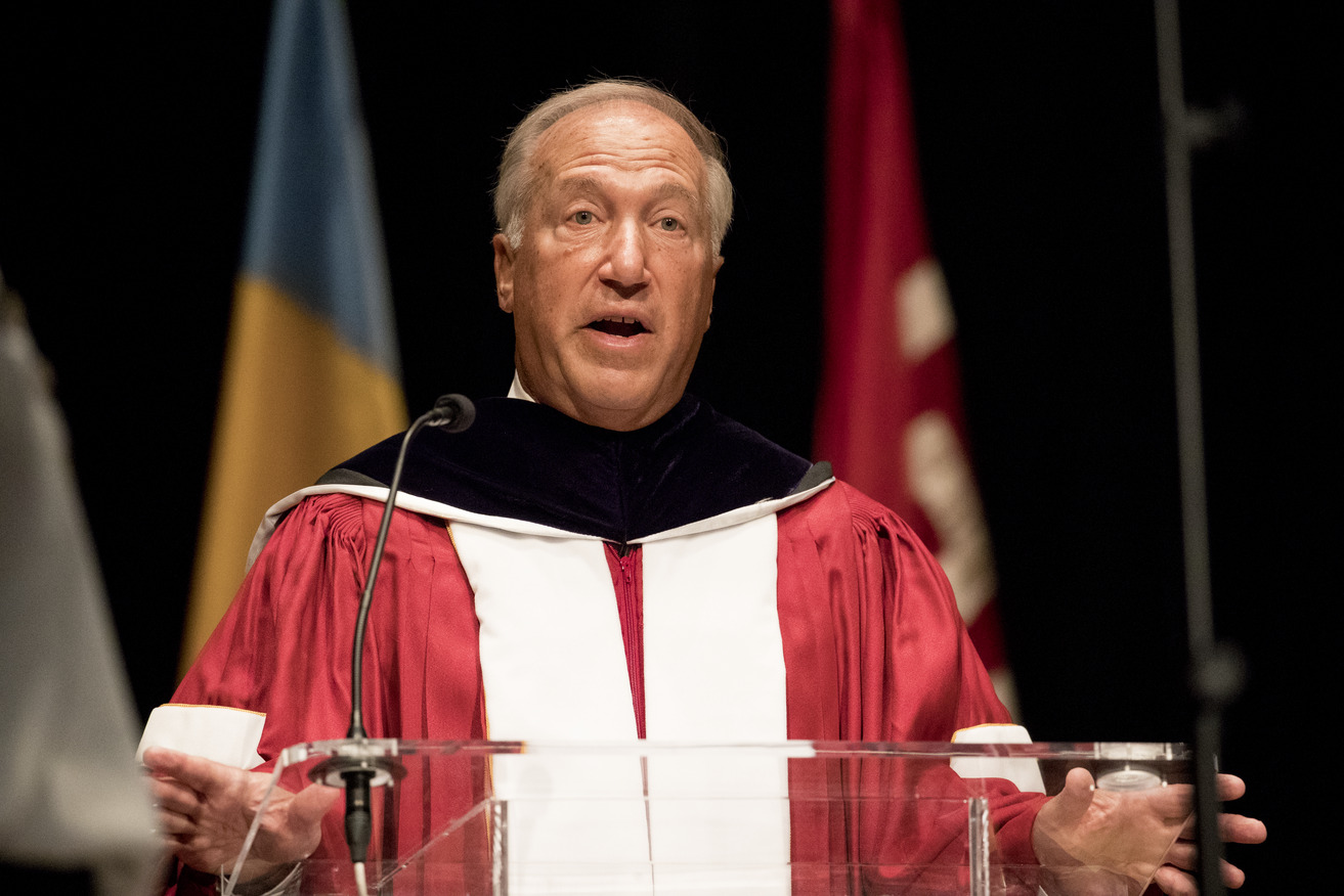 Temple Board Chair Mitchell Morgan pictured.