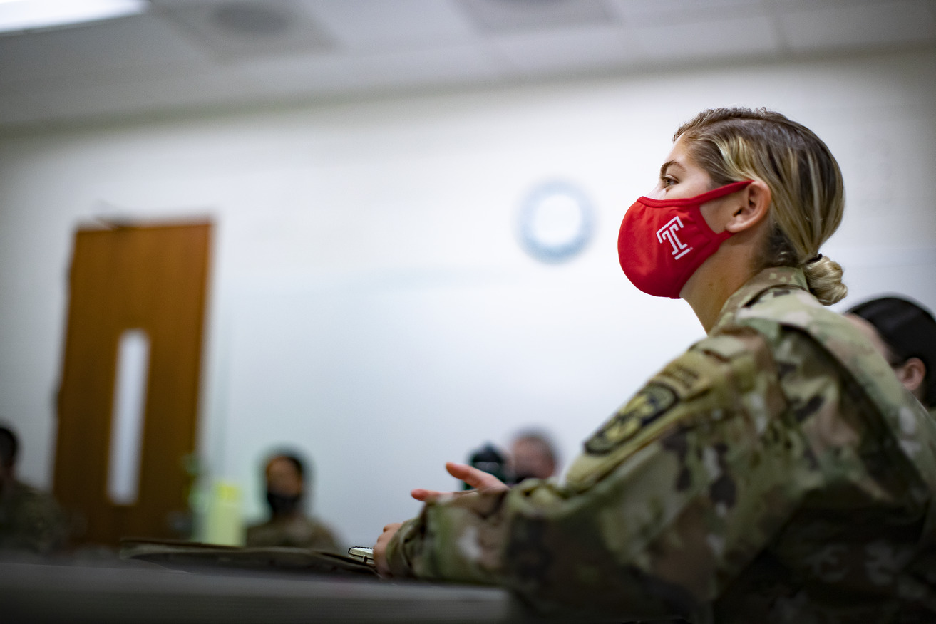 Sophia Gulotti is one of the only two female cadets in the Army Reserve Officers Training Corps (ROTC) who is also a student-athlete at Temple.