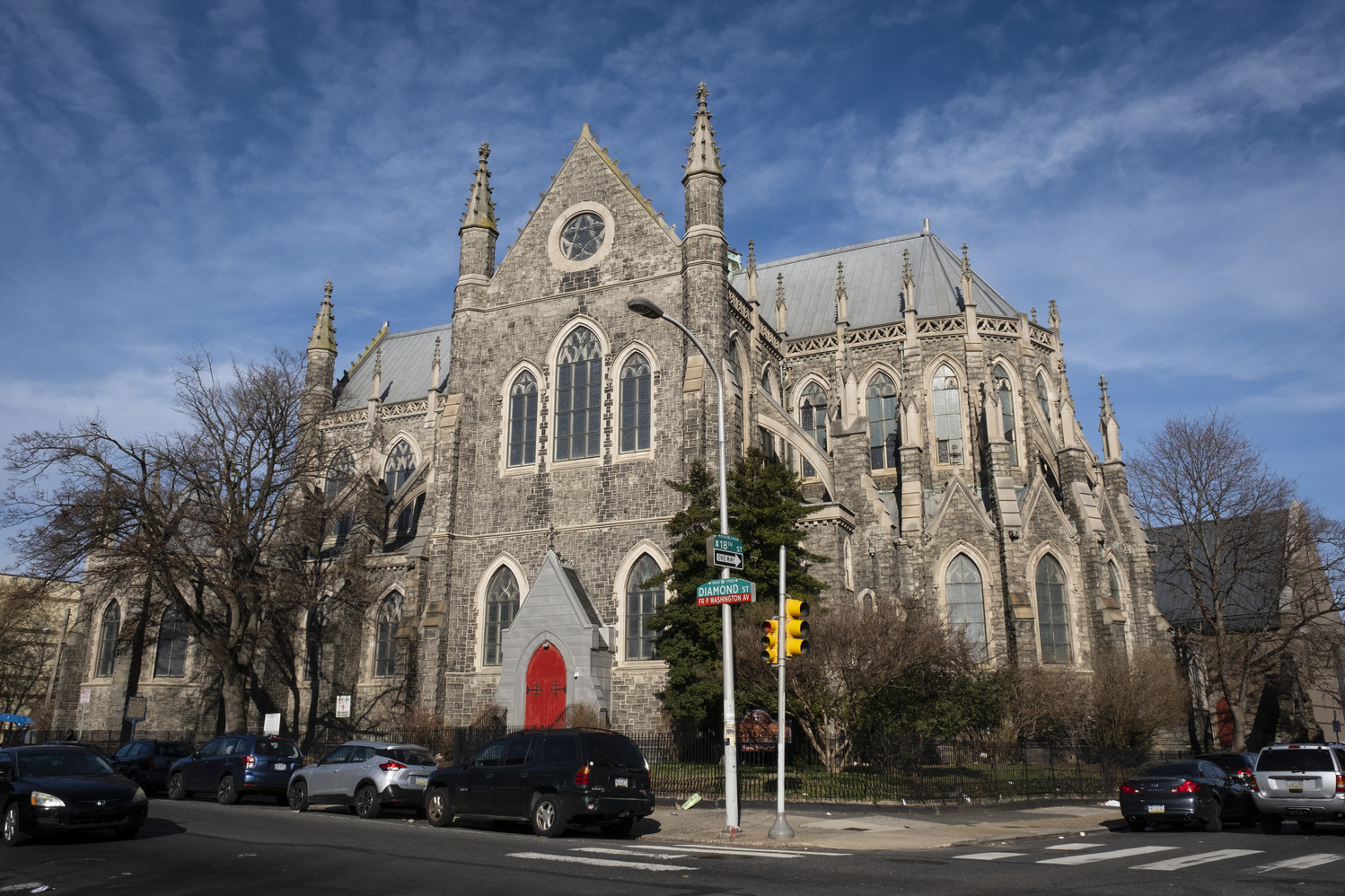 The exterior of the Church of the Advocate