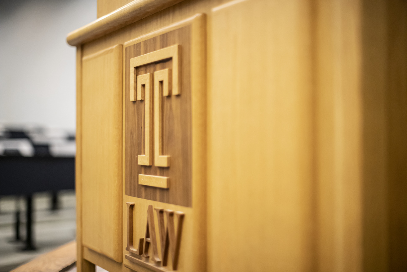 Temple Law logo pictured.