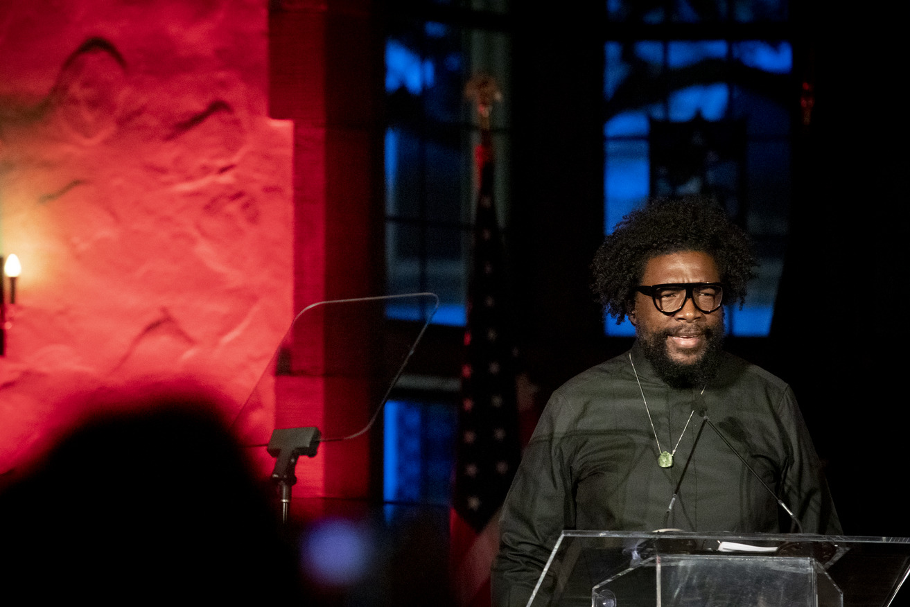 Questlove at the Lew Klein Alumni in the Media Awards ceremony.