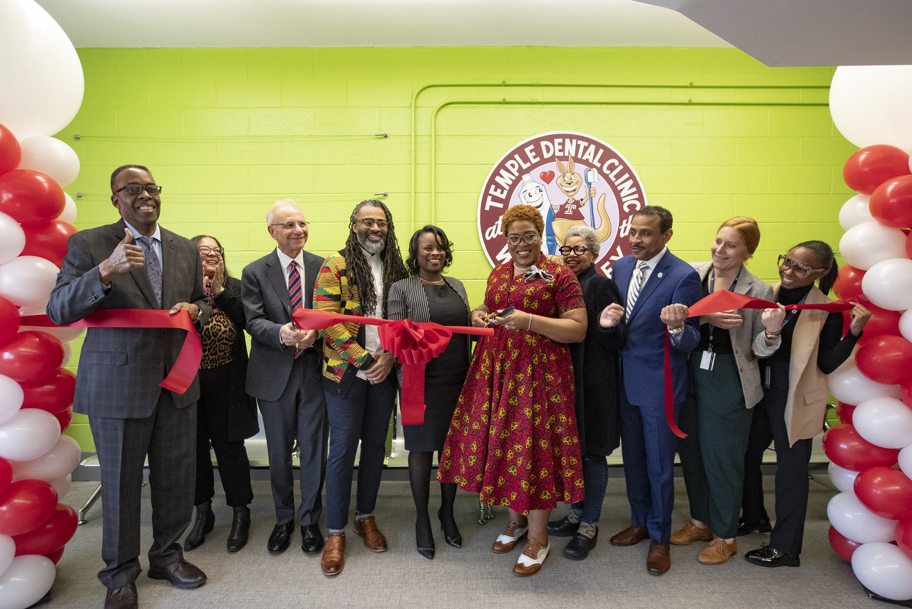The opening of the Maurice H. Kornberg School of Dentistry dental clinic