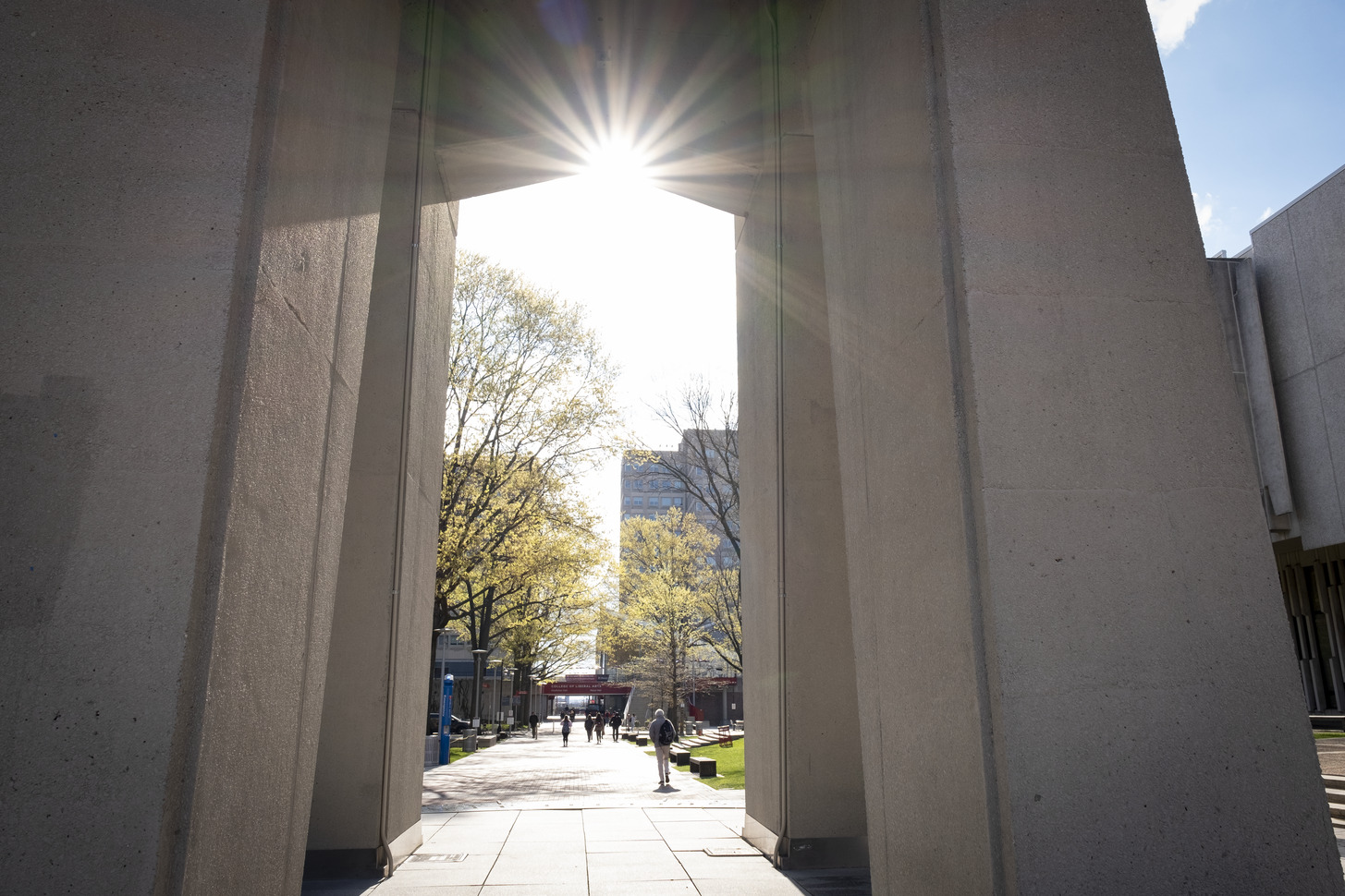Under the bell tower pictured.