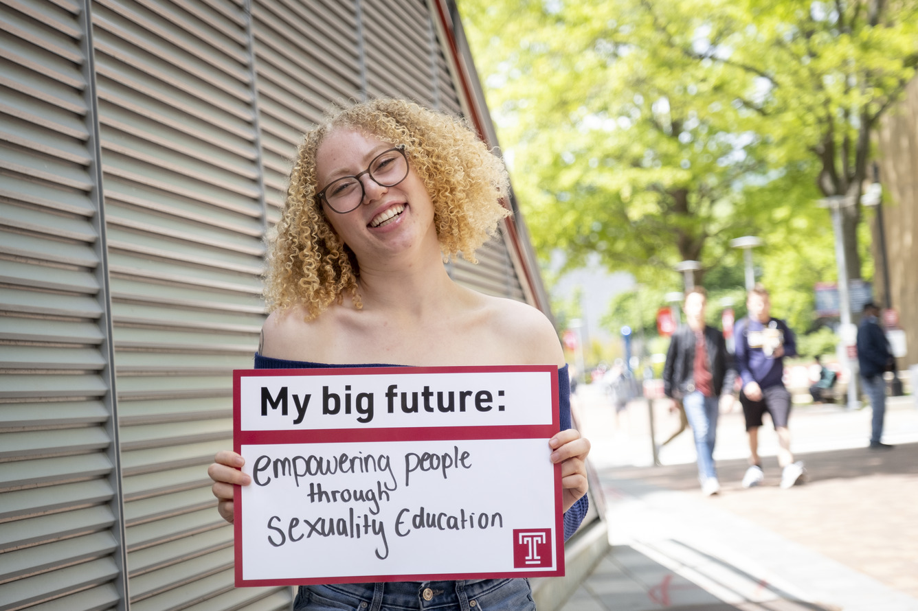 Amir Methvin poses on Temple s main campus.