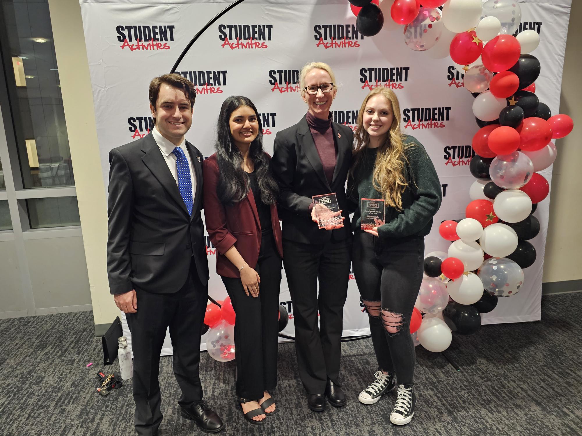 Jennifer Griffin pictured with TSG members.