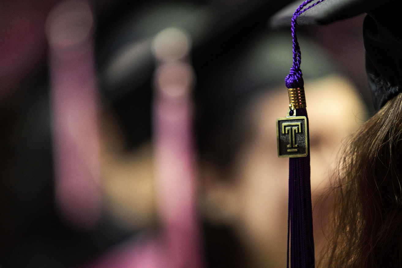 Tassel from Commencement pictured.