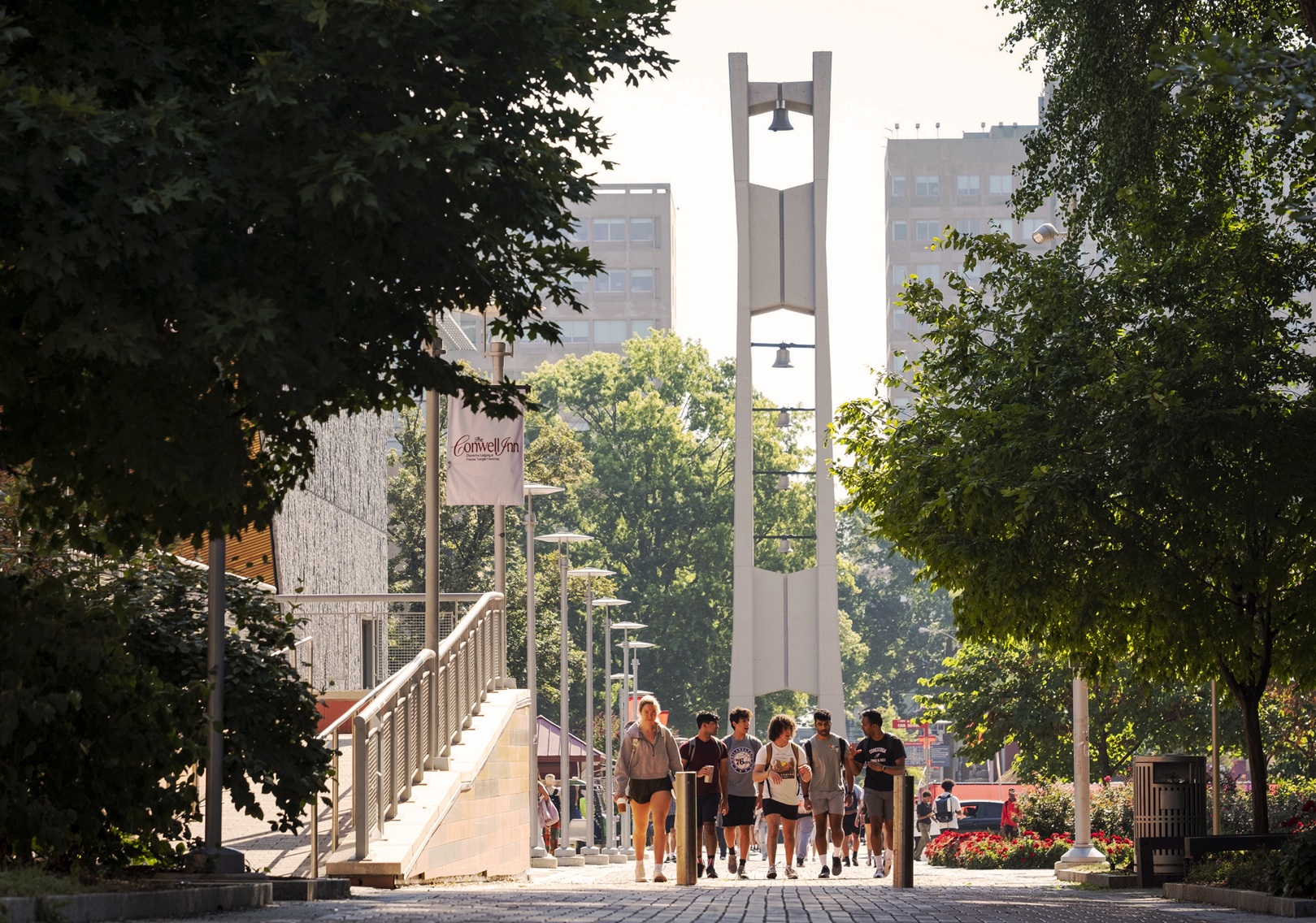 A campus stock scene that shows the Bell Tower.
