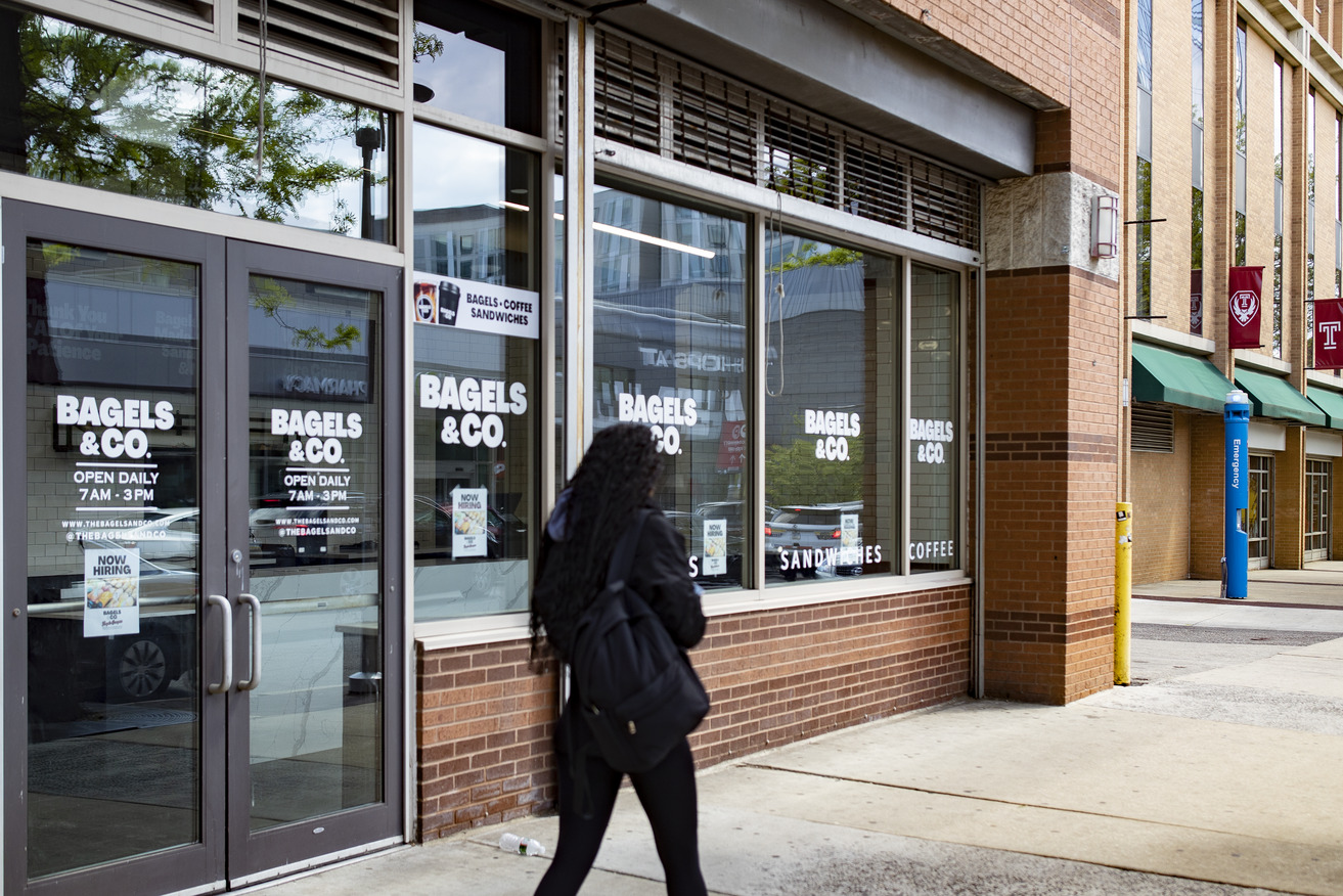 Outside of Bagels & Co. new location on Temple University s Main Campus.