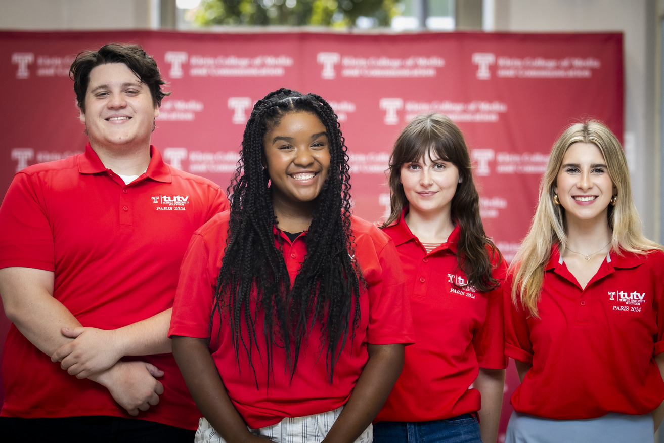 Temple students headed to Olympics pictured.