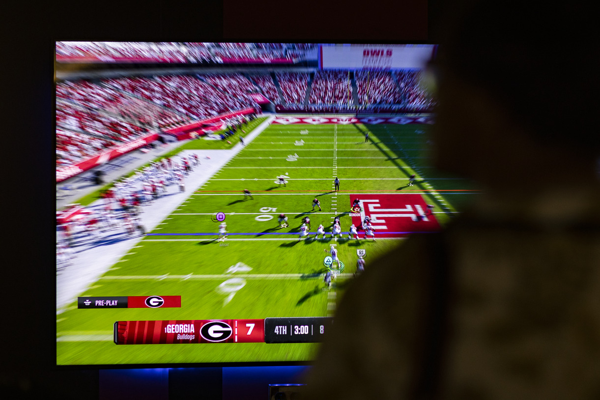 Image of EA Sports College Football 25 gameplay.