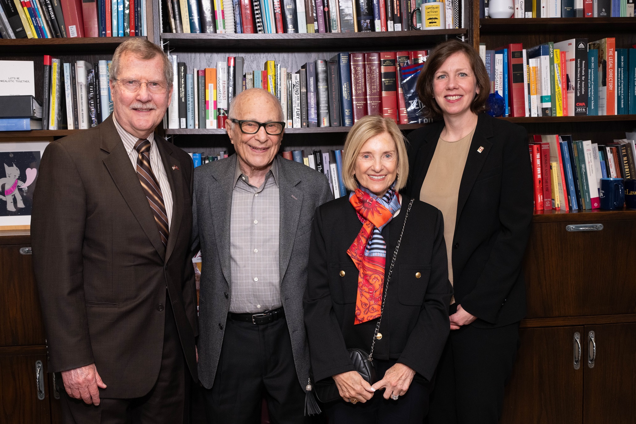 President Englert and Dean Rebouche pictured with the Keans.