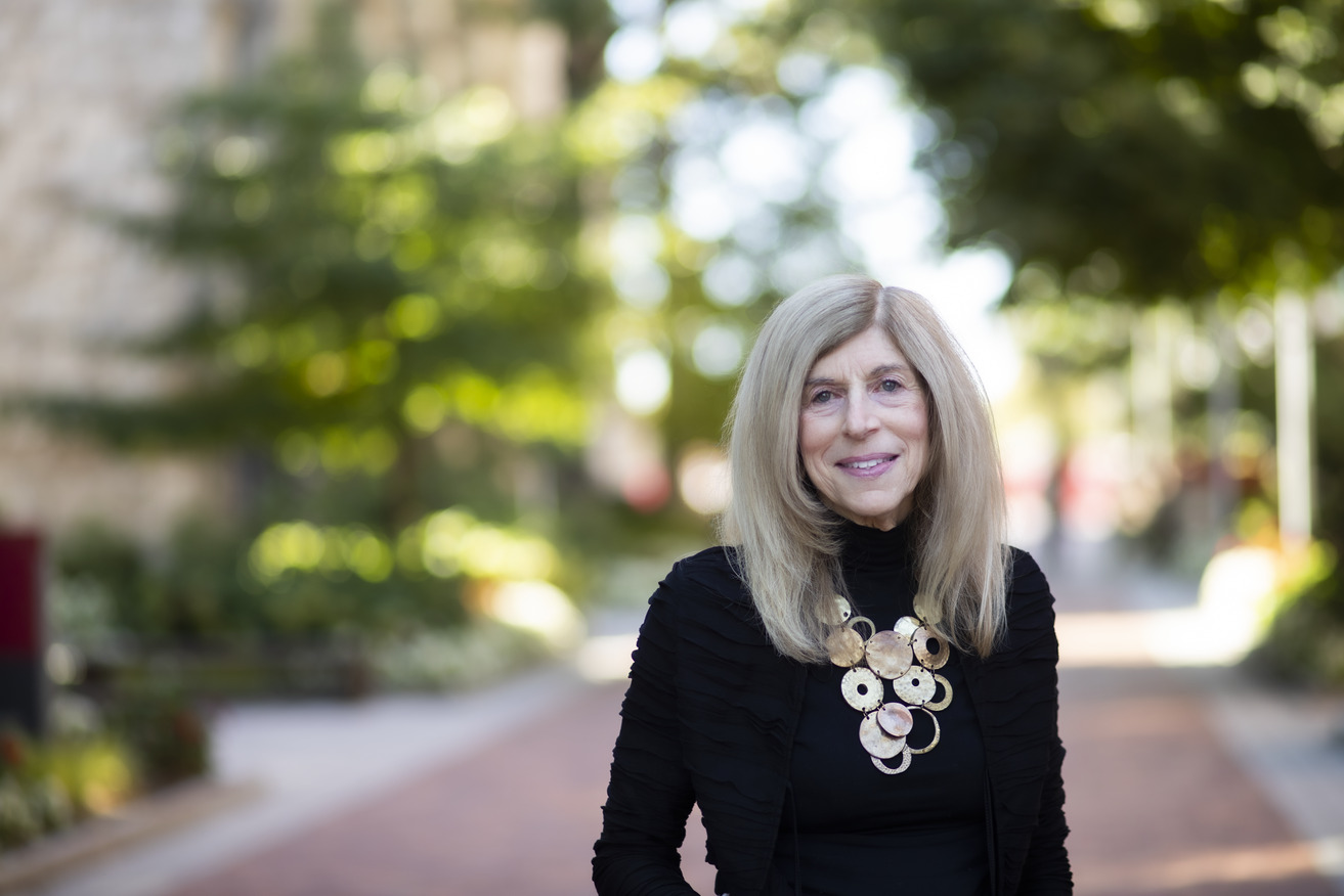 Betsy Leebron Tutelman outside on Main Campus