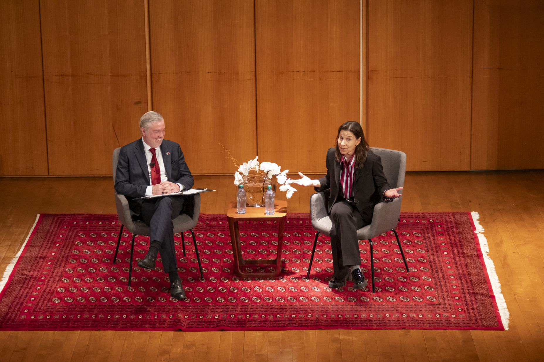 President Fry and Ellen Cooper pictured.