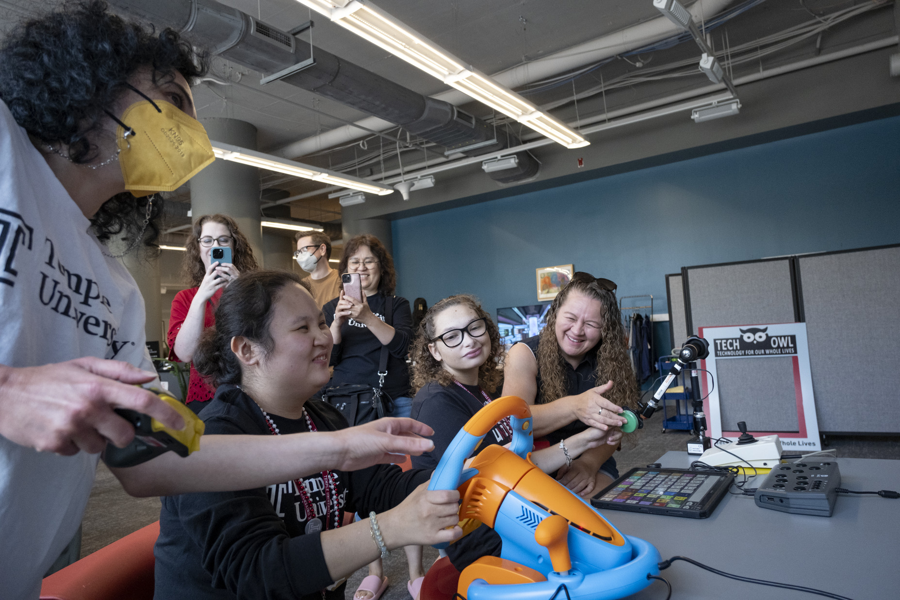 Individuals participating in adaptive gaming