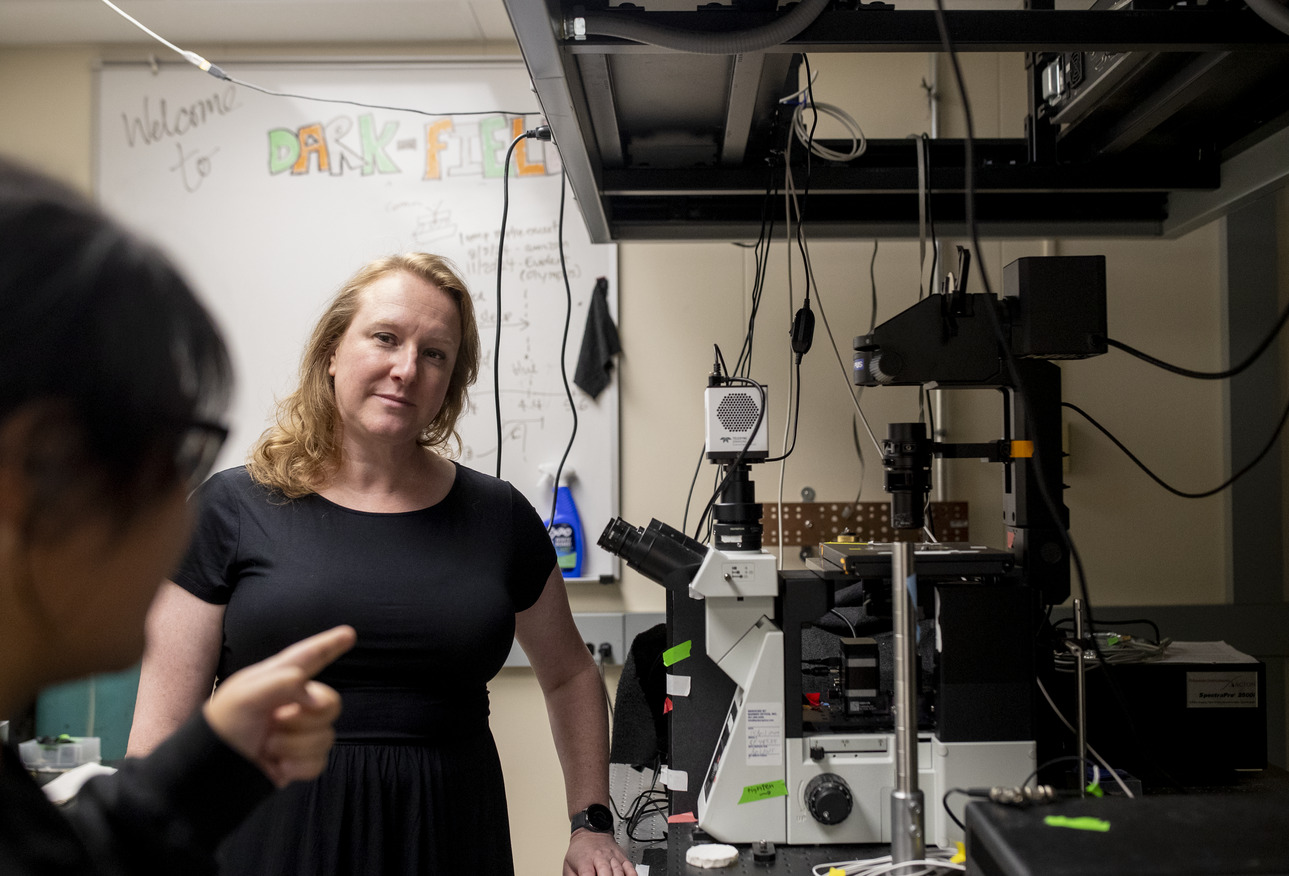 Kallie Willets pictured in her lab.