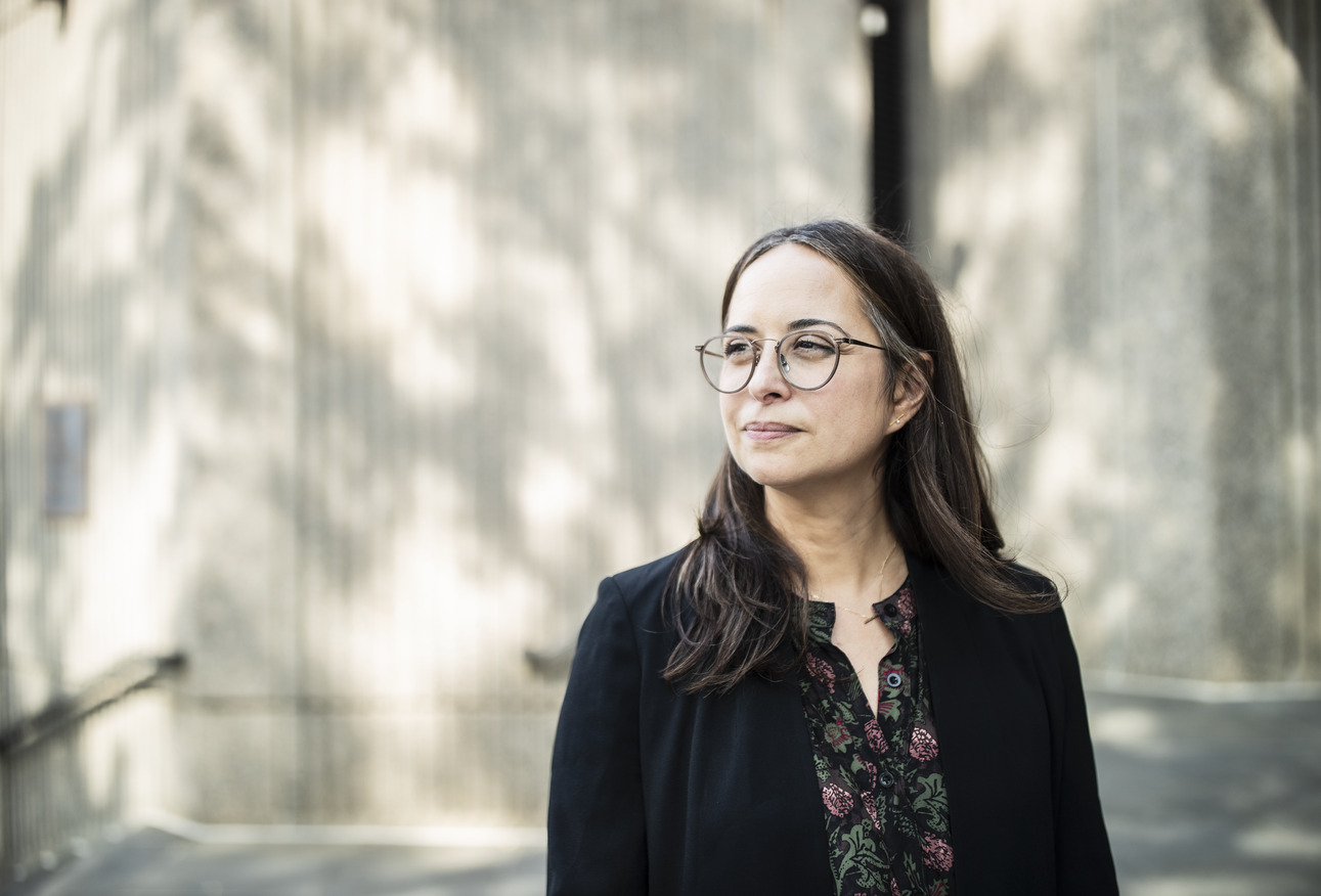 Rachel L pez outside of Beasley School of Law