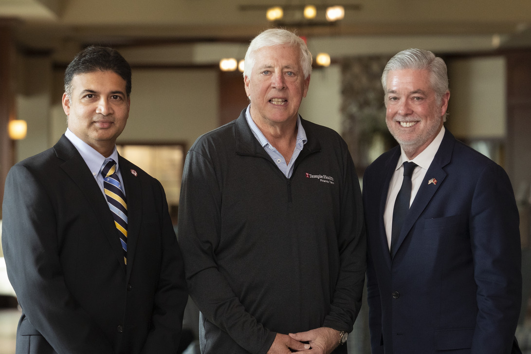 Abhi Rastogi, Michael Young and John Fry pictured.