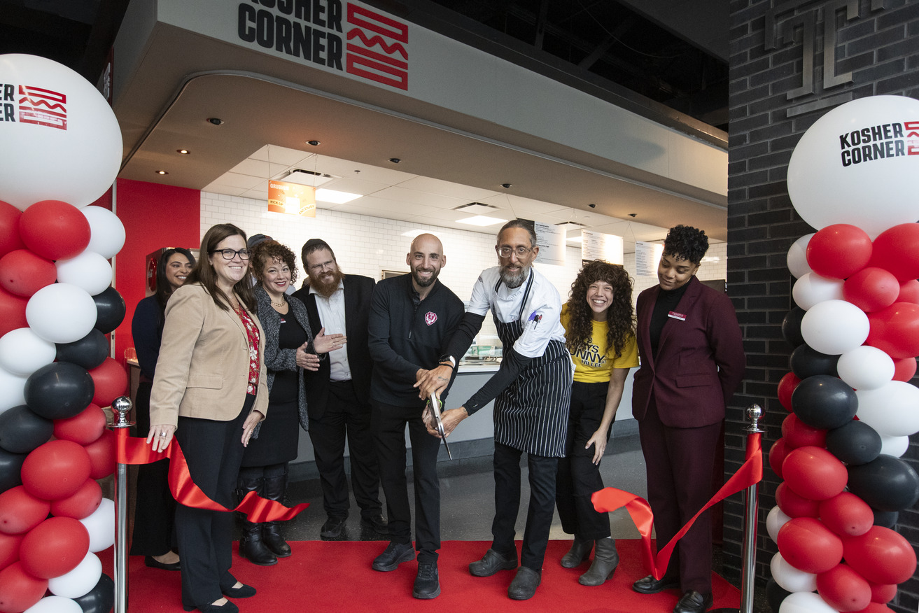 Kosher Corner ribbon cutting pictured.