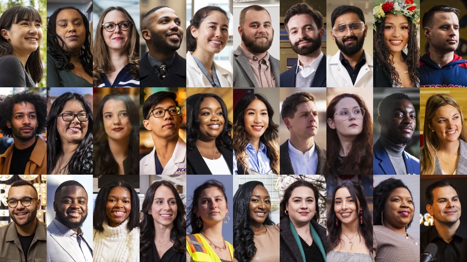 a collage of all 30 honorees