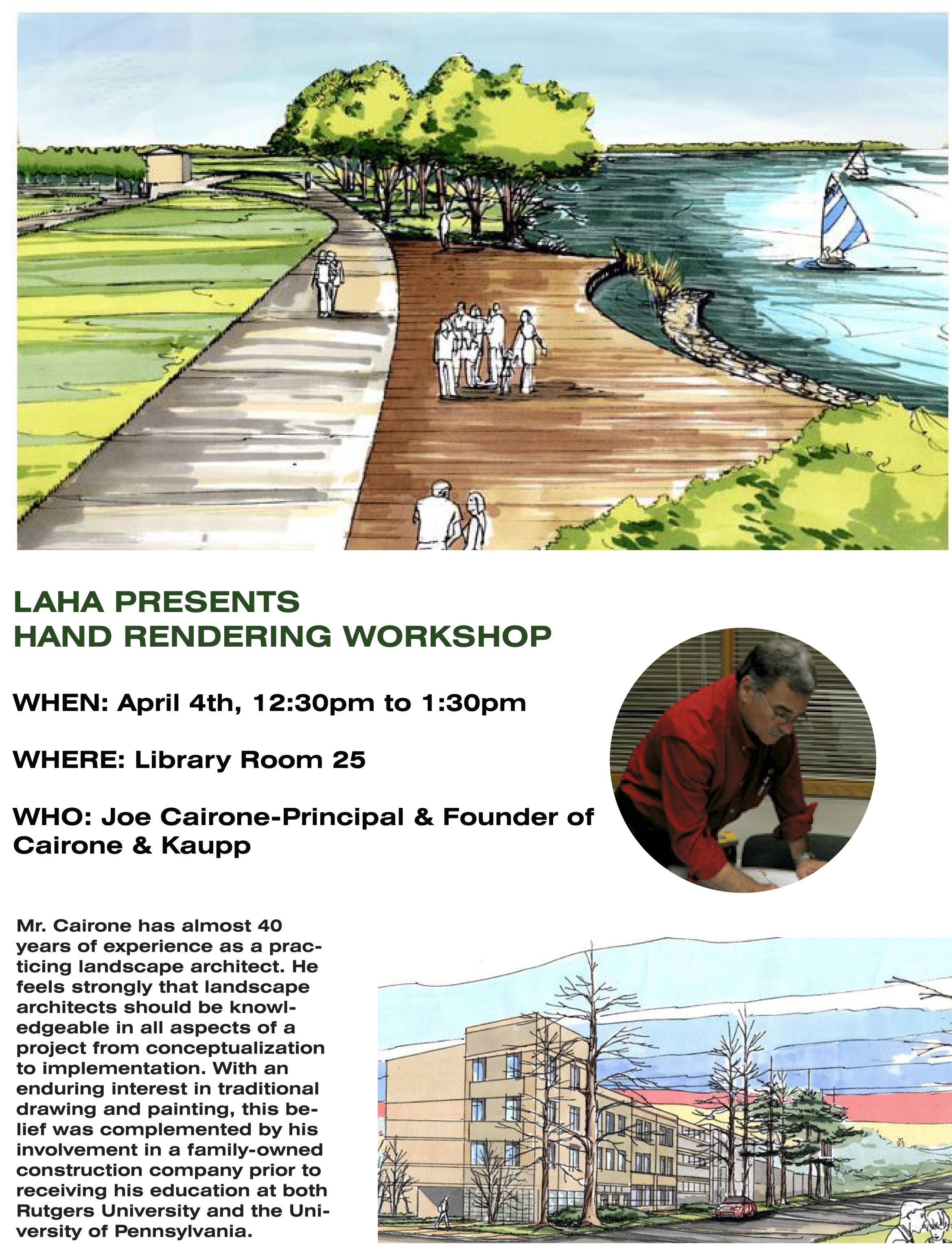 Landscape Architecture and Horticulture Association Guest Workshop by Joe Cairone