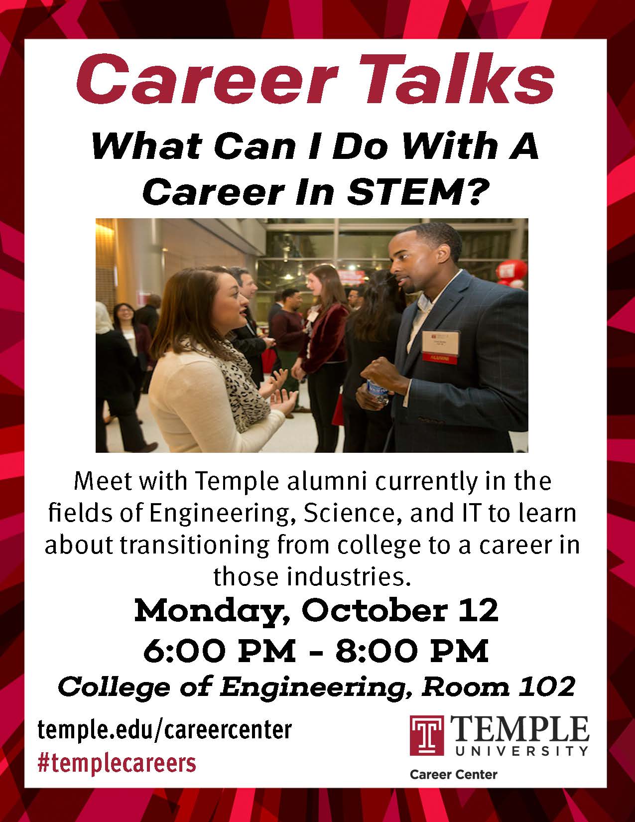 Career Talks STEM Monday October 12