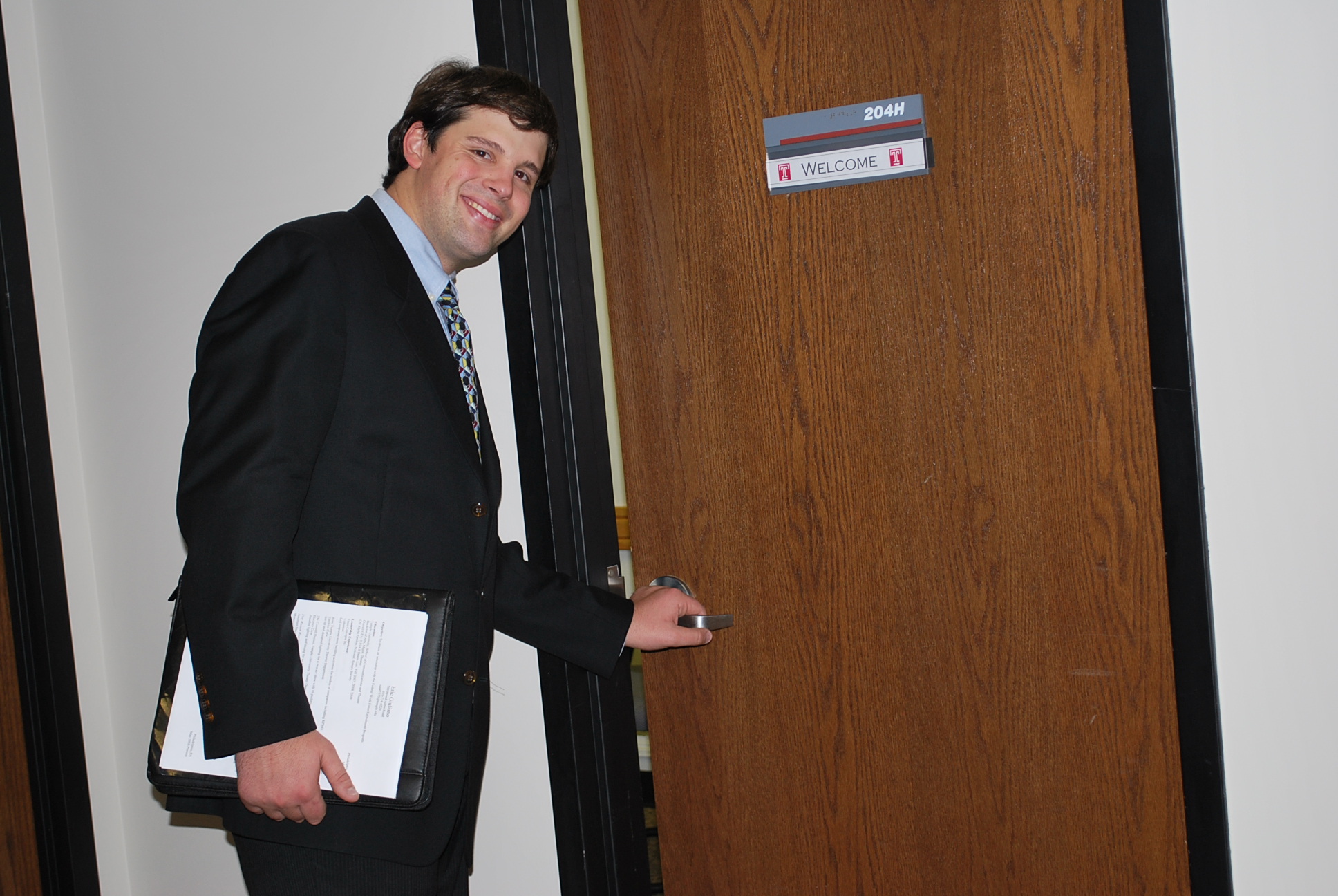 students going to an interview