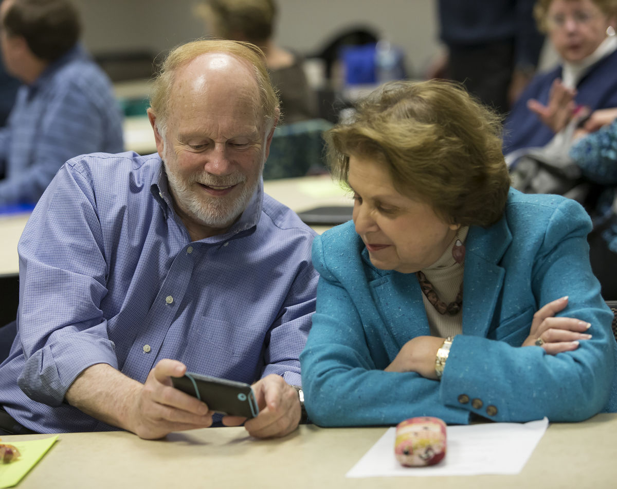 Enjoying a Lifelong Learning Society course at Temple University Ambler.