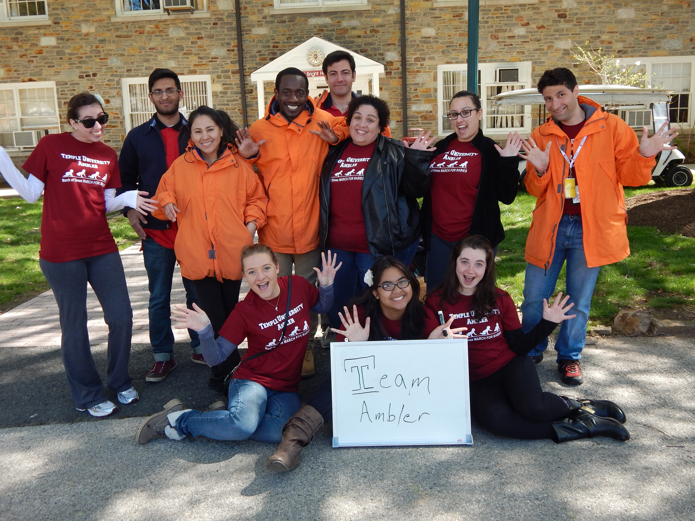 Temple University Ambler's March of Dimes March for Babies team.