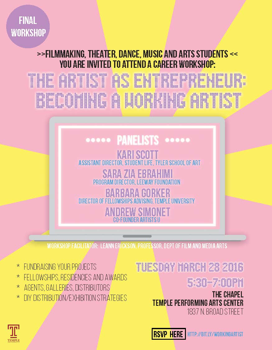Poster for event