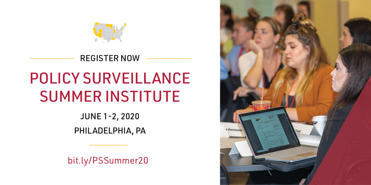 Policy Surveillance Summer Institute 2020, June 1-2
