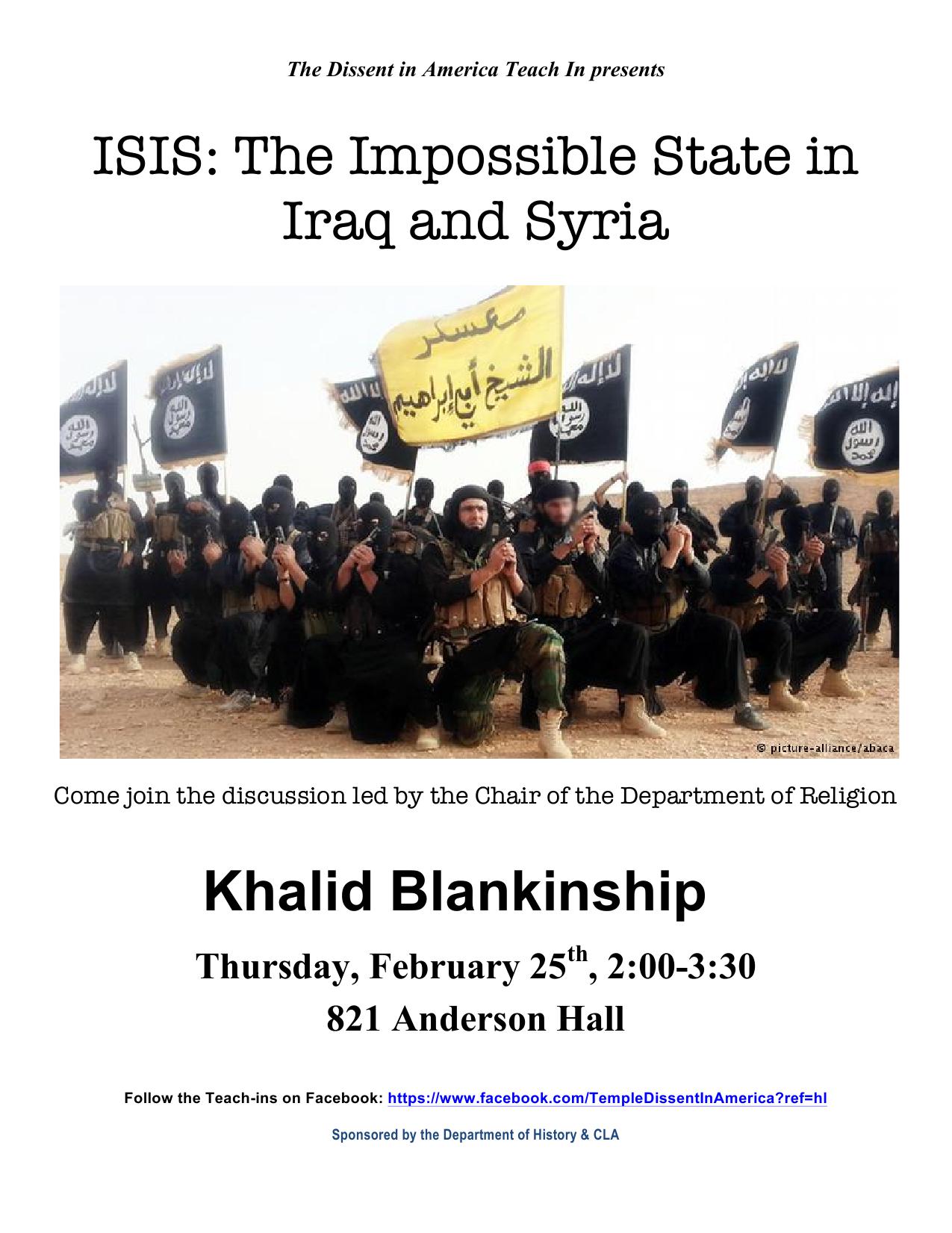 Feb. 25 Dissent in America Teach-in flier
