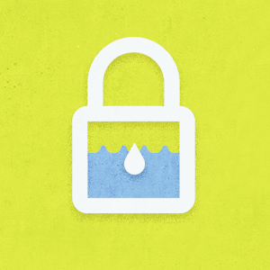 Image of water behind a pad lock