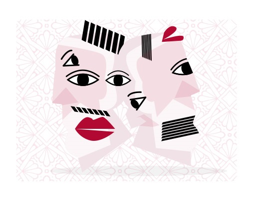 abstract faces