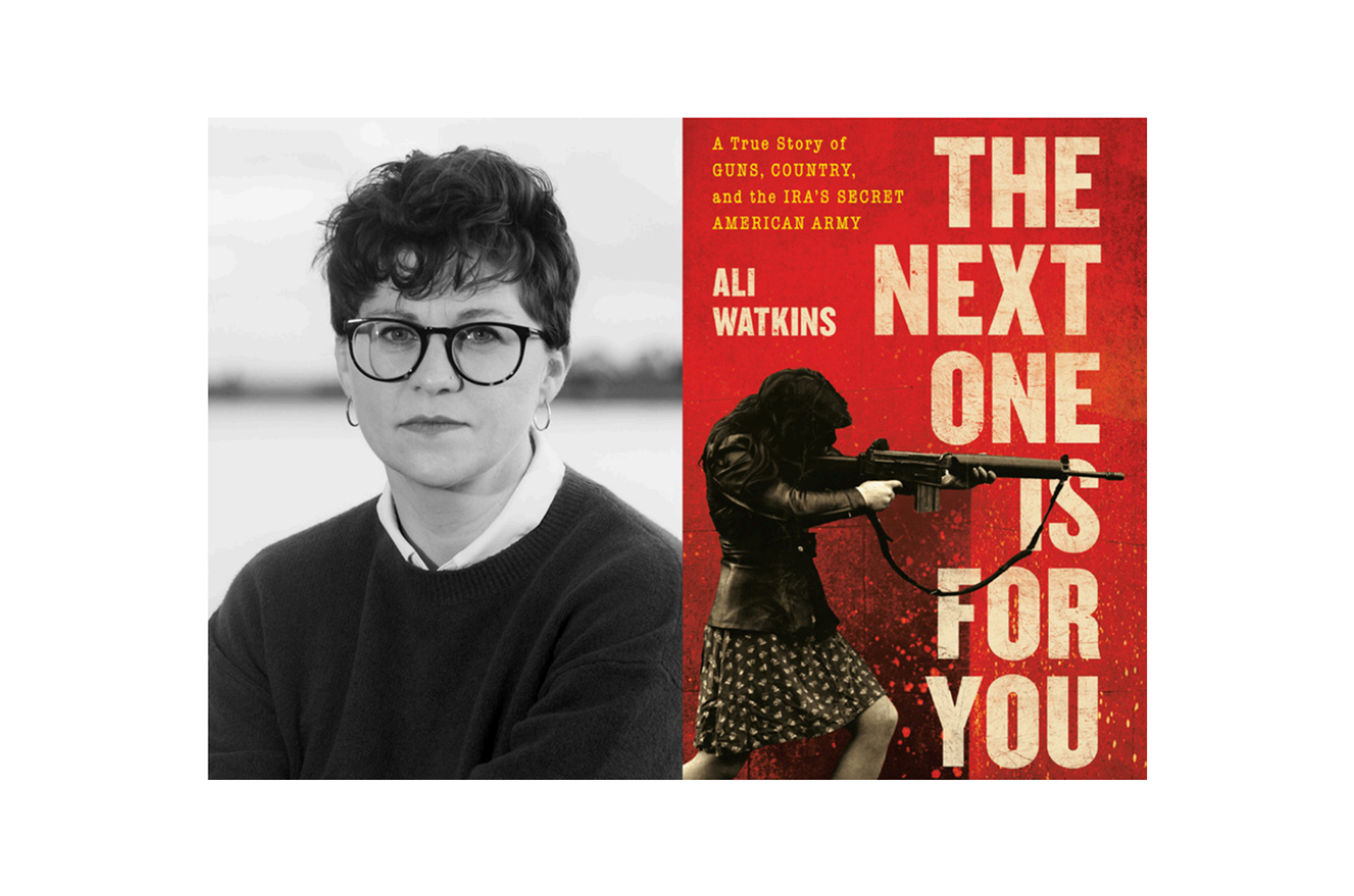 Image of Temple alum Ali Watkins and her debut book cover.