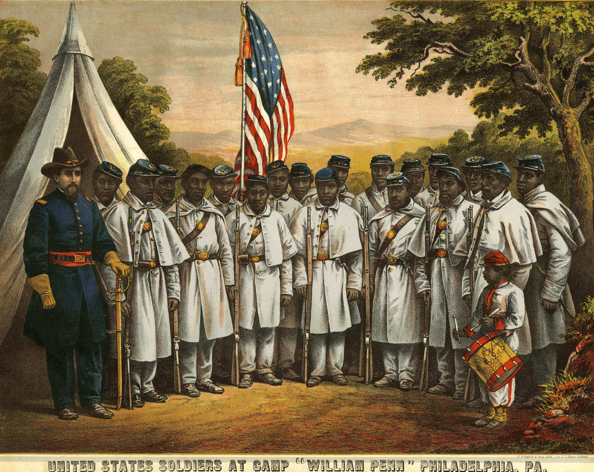 Image of Black soldiers.